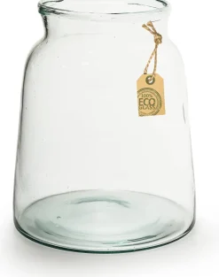 Eco Vase Eddy transparent D 17/21 H 22 cm