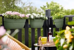 Elho Balkonkasten Vibia Easyhanger grün 20,5 x 24,1 x 26,5 cm