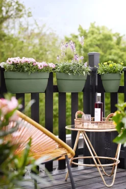 Elho Balkonkasten Vibia Easyhanger grün 20,5 x 24,1 x 26,5 cm