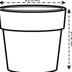 Elho Blumentopf B. for original D 29,5 cm H 27,2 cm ocker
