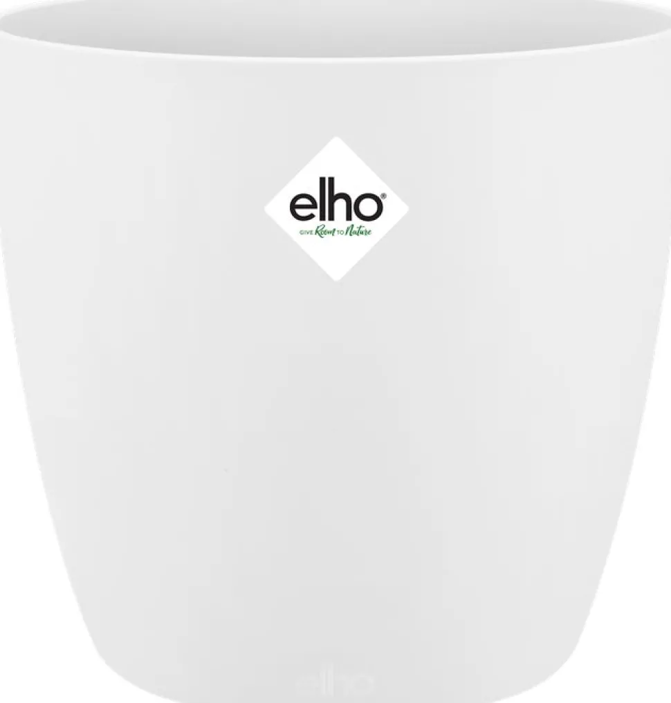 Elho Blumentopf Brussels rund D 18,2 cm H 16,7 cm weiß