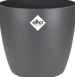 Elho Blumentopf Brussels rund D 18,2 cm H 16,7 cm anthrazit