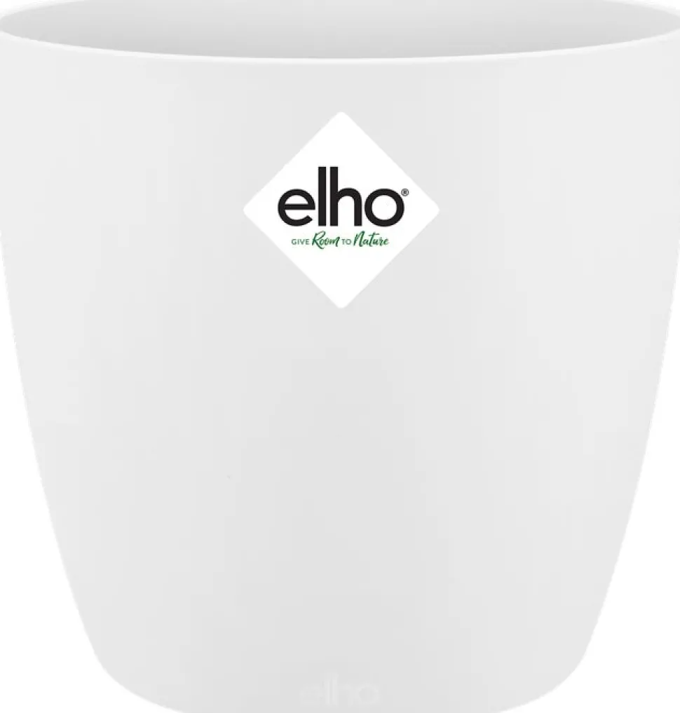 Elho Blumentopf Brussels rund mini D 13 cm H 11,4 cm weiß