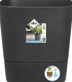 Elho Blumentopf greensense aqua care grau 38 x 38 x 39 cm