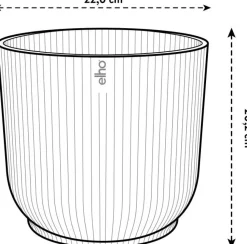 Elho Blumentopf Vibes rosa D 22 H 20,2 cm