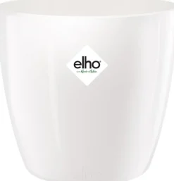 Elho Brussels Diamond Blumentopf rund 14 cm weiß