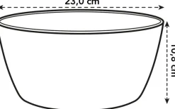 Elho Brussels Pflanzschale D 23 H 10,8 cm weiß