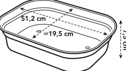 Elho green basics Anzuchtschale schwarz 51,2 x 19,5 x 7,5 cm
