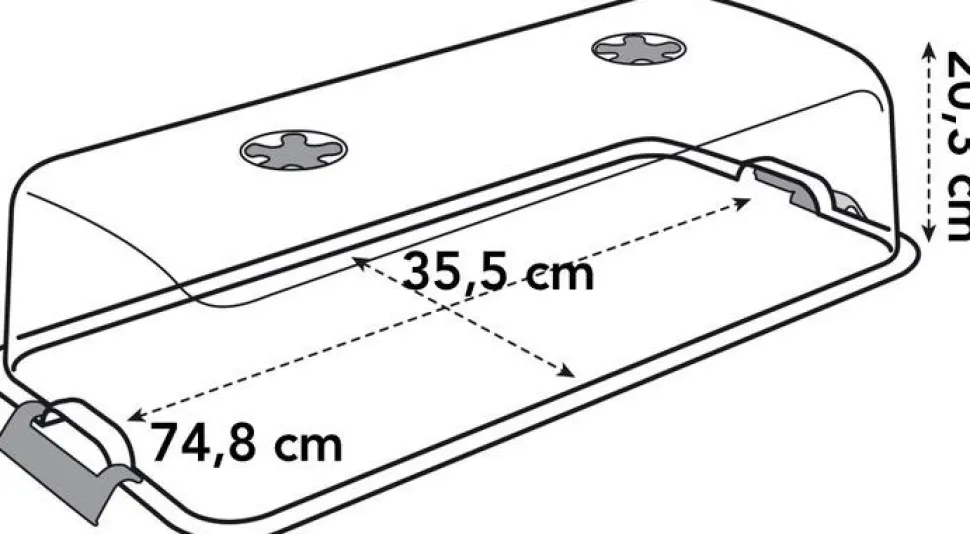 Elho green basics Anzuchtkasten Deckel 74,8 x 35,5 x 20,3 cm