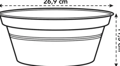 Elho green basics Pflanzschale D 27 H cm 11 cm schwarz