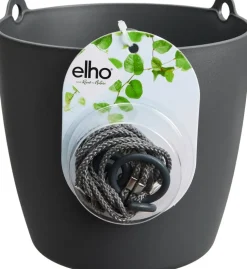 Elho Hängeampel Brussels mit Schnur D 18,3 cm H 18 anthrazit