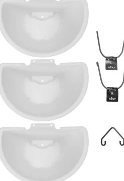 Elho Hängetopf Corsica weiß 26,7 x 17 x 29,7 cm 3 St.