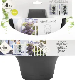 Elho Hängetöpfe Corsica anthrazit 26,7 x 17 x 29,7 cm 3 St.