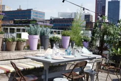 Elho Loft Urban Blumentopf hoch D 28 cm H 38 cm anthrazit