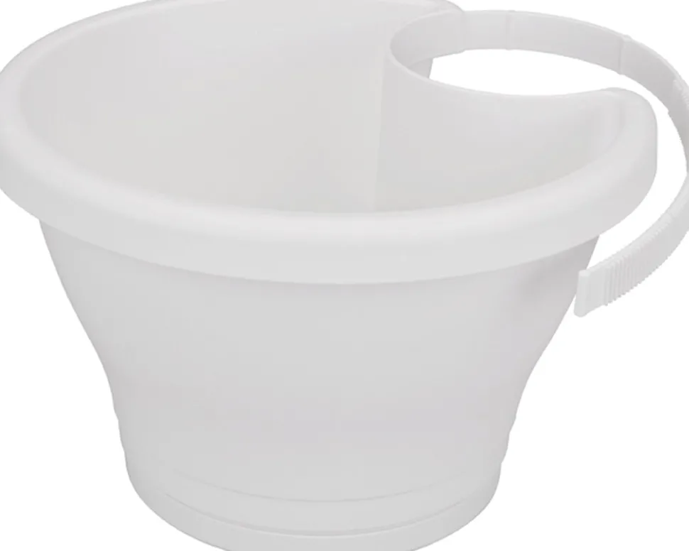 Elho Regenrohr-Blumentopf Corsica weiß D 24 H 15 cm