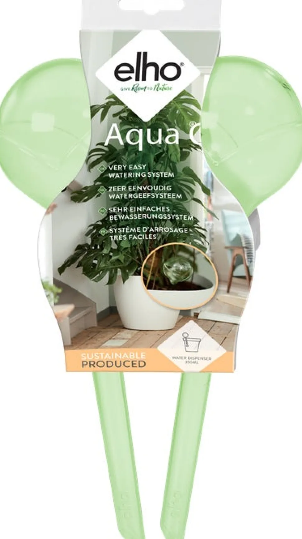Elho Wasserspender Aqua Care grün 0,35 l