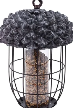 Esschert Design Vogelfutterspender braun D 20,2 H 28,9 cm