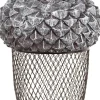 Esschert Design Vogelfutterspender Eichel silber D 14 H 22,2 cm