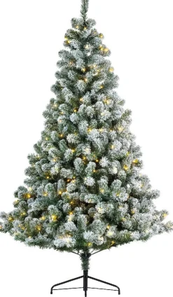 Everlands künstlicher Weihnachtsbaum Imperial Pine mit Schnee 460 LEDs warm weiß D 147 H 240 cm