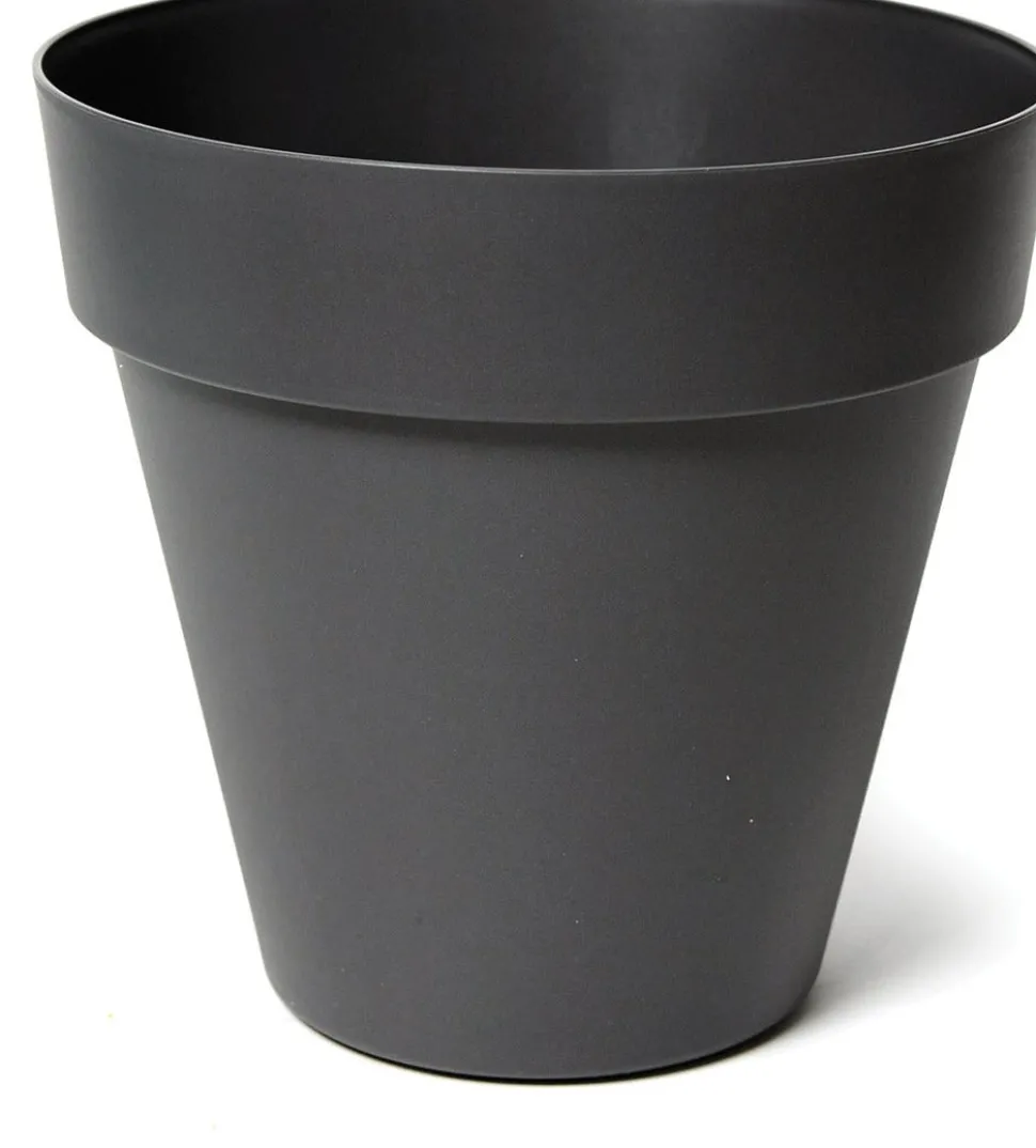 Everydays by Intratuin Blumentopf Danielle anthrazit D 39 H 36 cm