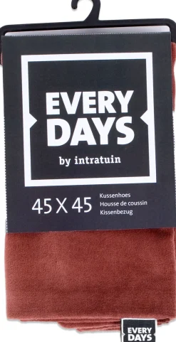 Everydays by Intratuin Kissenbezug Samt rosa 45 x 45 cm
