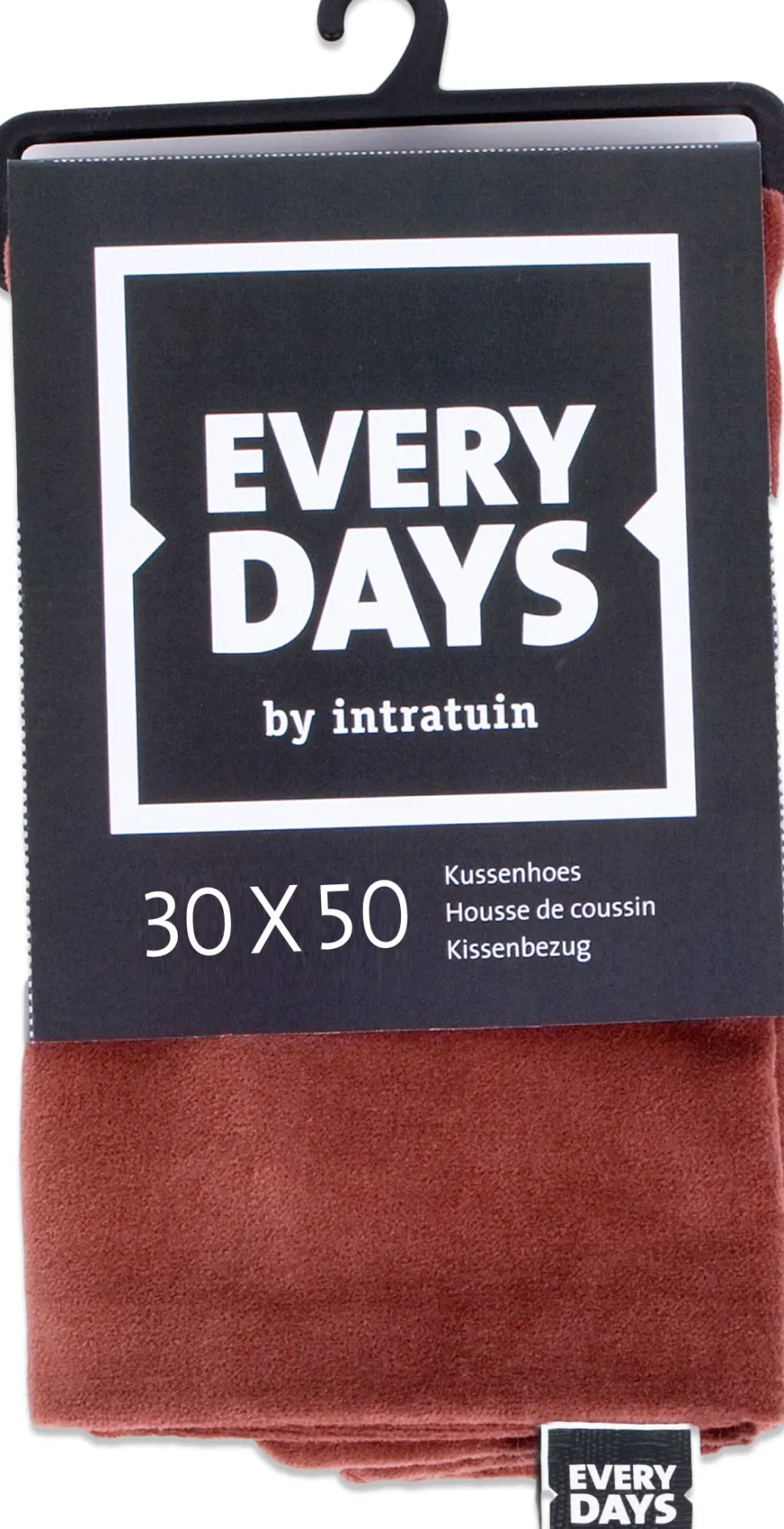 Everydays by Intratuin Kissenbezug Samt rosa 30 x 50 cm