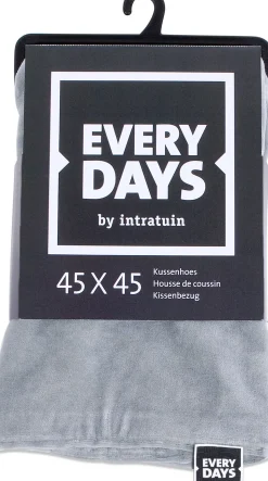 Everydays by Intratuin Kissenbezug Samt grau 45 x 45 cm