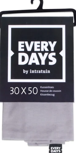 Everydays by Intratuin Kissenbezug Baumwolle grau 30 x 50 cm