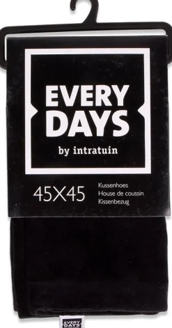 Everydays by Intratuin Kissenbezug Samt schwarz 45 x 45 cm