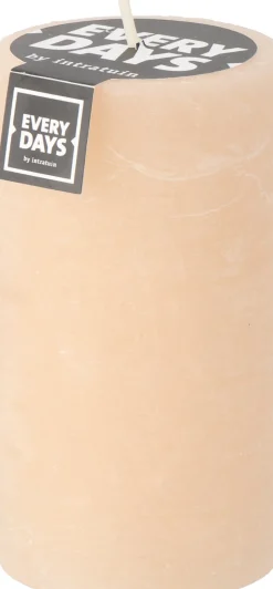 Everydays by Intratuin Stumpenkerze Rustic eierschale 75 Std. D 7 H 13 cm