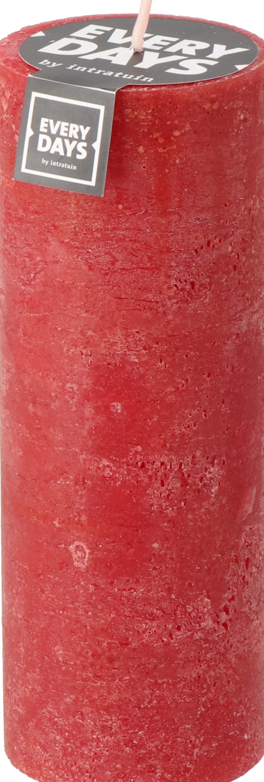 Everydays by Intratuin Stumpenkerze Rustic dunkelrot 100 Std. D 7 H 19 cm