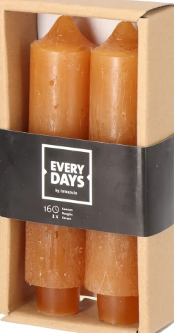 Everydays by Intratuin Stabkerzen Rustic orange 16 Std. 2 St.