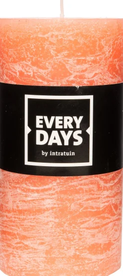 Everydays by Intratuin Stumpenkerze Rustic orange D 7 H 13 cm
