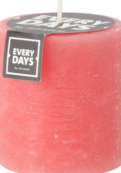 Everydays by Intratuin Stumpenkerze Rustic koralle 45 Std. D 7 H 8 cm