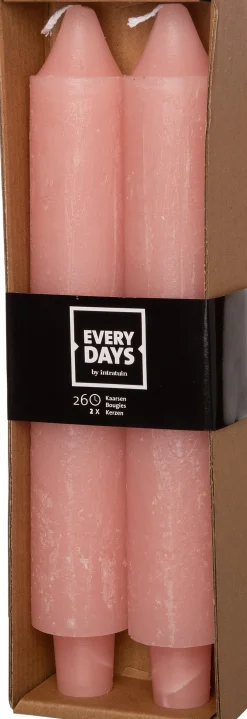 Everydays by Intratuin Stabkerzen Rustic altrosa 24 Std. 2 St.