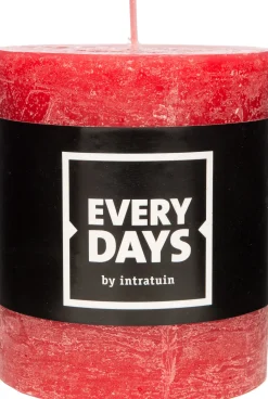 Everydays by Intratuin Stumpenkerze Rustic rot D 7 H 8 cm