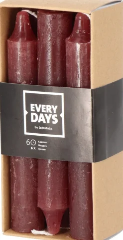 Everydays by Intratuin Stabkerzen Rustic braun 6 Std. 6 St.