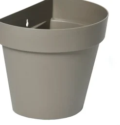 Everydays by Intratuin Wand-Blumentopf Ad taupe 28 x 20 x 23,5 cm