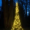 Fairybell Flaggenmast Lichterbaum H 4 m mit 400 LEDs warmweiß