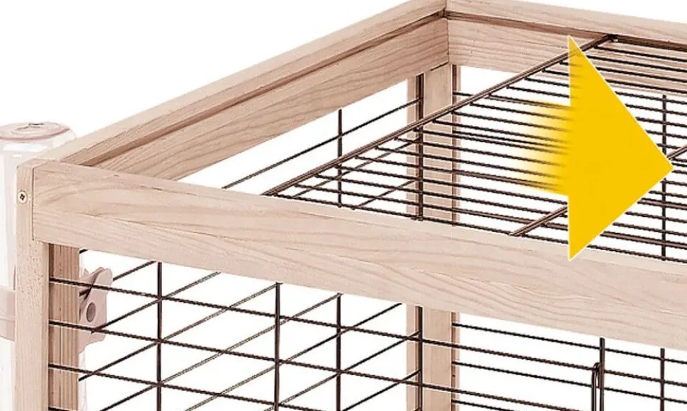 Ferplast Kaninchenstall Arena 125 x 64,5 x 51 cm naturell