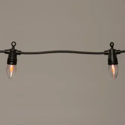 Flammen-Lichterkette 10 Glühbirnen 3 m klassisch warm