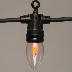 Flammen-Lichterkette 10 Glühbirnen 3 m klassisch warm