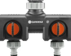 Gardena 2-Wege-Verteiler für 26,5 mm (G 3/4") und 33,3 mm (G 1") Gewinde