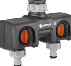Gardena 2-Wege-Verteiler für 26,5 mm (G 3/4") und 33,3 mm (G 1") Gewinde