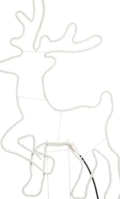 Gartenstecker Rentier mit LED Beleuchtung  50 x 2 x 88 cm warmweiß
