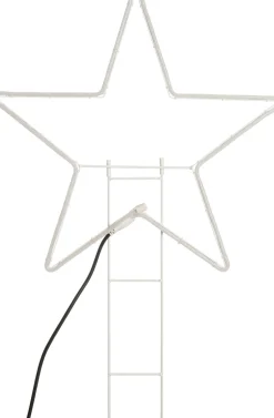 Gartenstecker Stern mit LED Beleuchtung 55 x 2 x 55 cm warmweiß