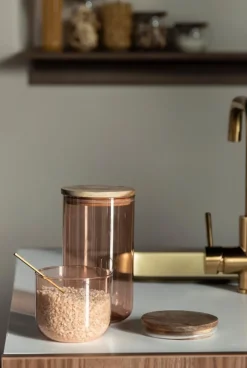 Gusta Vorratsglas orange D 10 H 18 cm