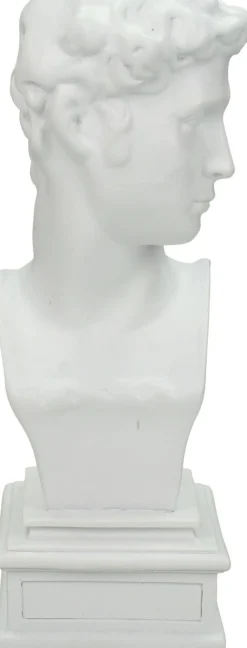 HD Collection Kerzenständer Roman weiß 8,8 x 8,5 x 21,5 cm