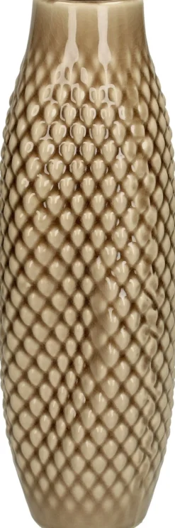 HD Collection Vase Pollie braun D 9,5 H 28 cm