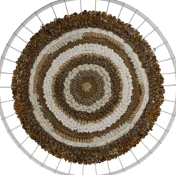 HD Collection Wandhänger braun / weiß D 78 H 2 cm